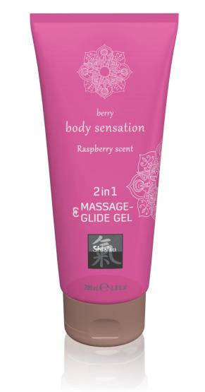 Massage & Glide Gel 2in1 Raspberry Scent 