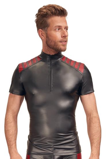Elastisches Herren Shirt zweifarbiger Mattlook S