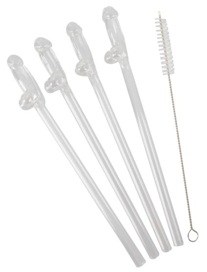 Glass Drinking Straw Willy 