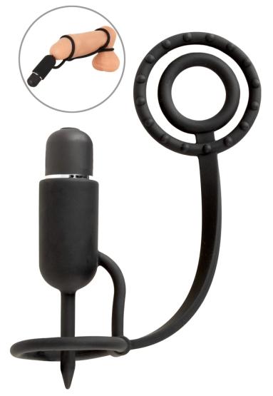 Vibro-Dilator mit Eichel-, Penis- & Hodenring 