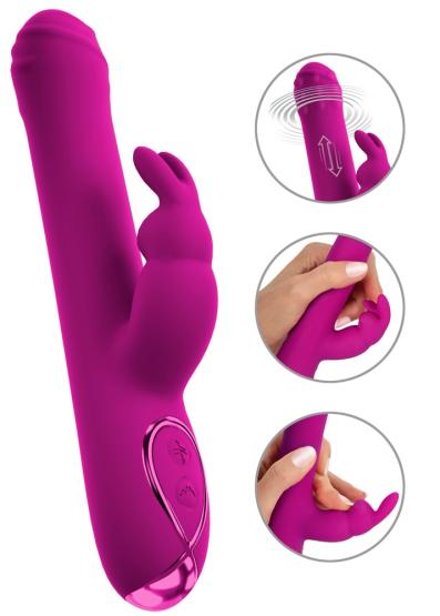 Sweet Smile Rabbit Rabbitvibrator mit Stoß-Funktion & Rotation 