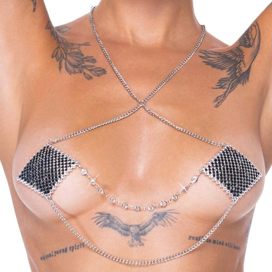 Rauten-Nippelsticker zum Aufkleben 