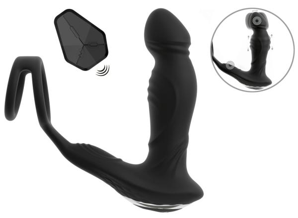 RC Vibrating Prostate Plug with Nodding Function 