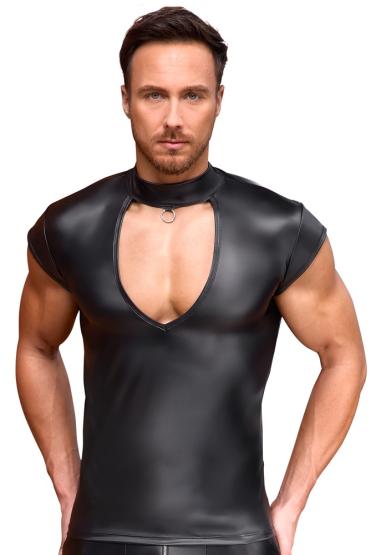 Schwarzes betonendes Shirt S