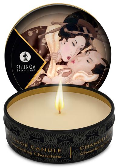 Shunga Mini Massage Candle Intoxicating Chocolate