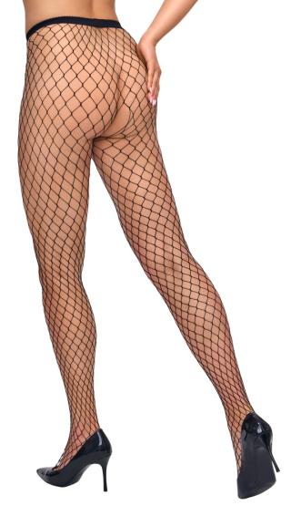 Seidige Netz-Strumpfhose ouvert (S-L) 