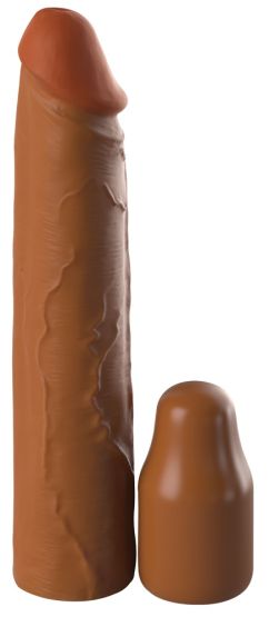 2“ Silicone X-tension (20,3 cm lang, Verlängerung 5,1 cm) Hautfarben Dunkel