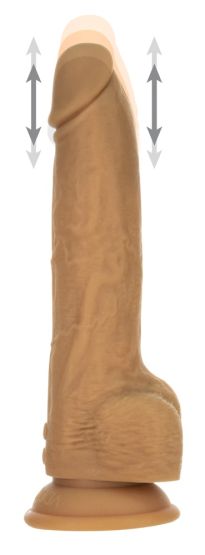 Naked Addiction 9" Thrusting Dong (22,9 cm, Ø 4,5 cm) Caramel
