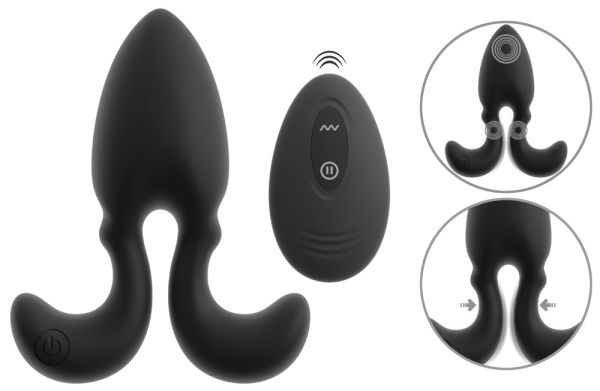 Anos RC Vibrating Butt Plug with Flexible Arms 