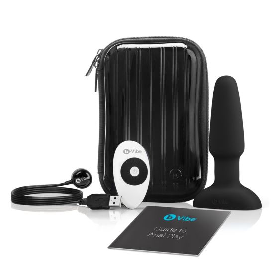 b-Vibe Rimming 2 (15 cm, Ø 2,7 bis 4 cm) Schwarz
