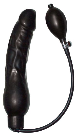 Latex Pump-Dildo (23 cm, Ø 4-10 cm) 