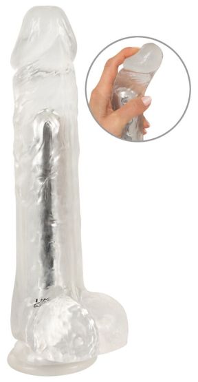 Crystal Vibrator mit Saugfuß (24,5 cm, Ø 4,7 cm) 