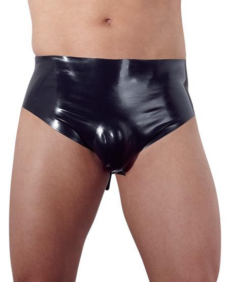 Latex-Slip mit Plug S