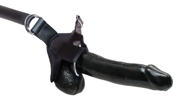 Fetish Fantasy Hollow 12“ Strap-on (30,5 cm, Ø 5,6 cm) Schwarz