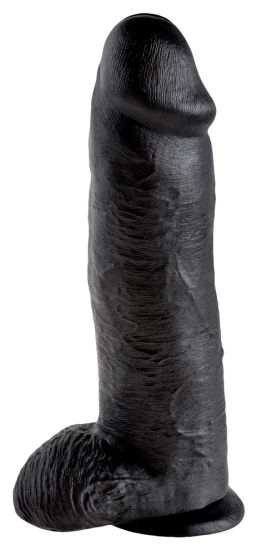 King Cock 12 inch Balls Black (30,5 cm, Ø 7,6 cm) 
