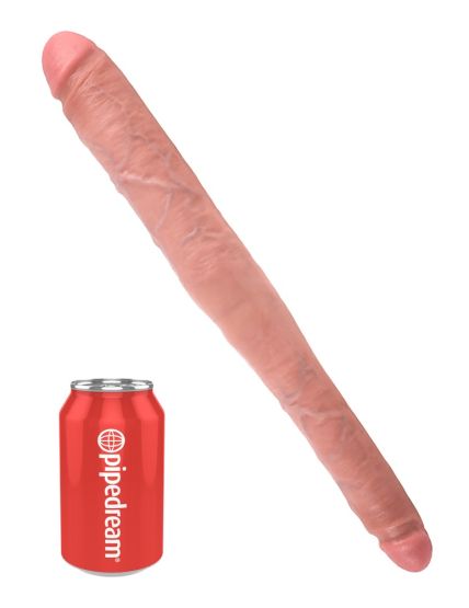 King Cock 16“ Tapered Double Dildo Hell (40,6 cm, Ø 4,3 cm) 