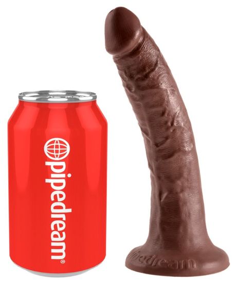 King Cock 7“ Cock (20,5 cm, Ø 4,1 cm) Brown