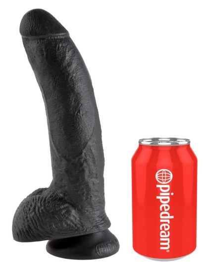 King Cock 9“ Cock with Balls (22,9 cm, Ø 5,1 cm) Dark