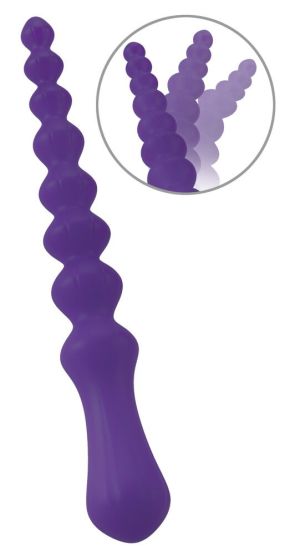 Magic Anal Wand No. 3 (24,8 cm, Kugel-Ø 1,5 cm–3,3 cm) 
