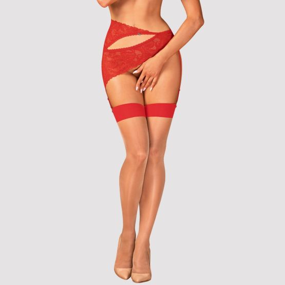 Obsessive Strümpfe Rot S/M