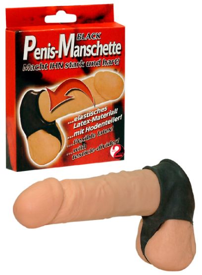 Penis-Manschette mit Hodenteiler 
