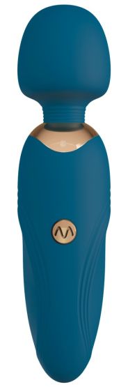 Petite Wand (14,5 cm, Massagekopf-Ø 3,6 cm) Blau