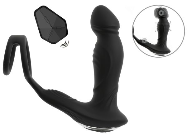 RC Vibrating Prostate Plug with Nodding Function 