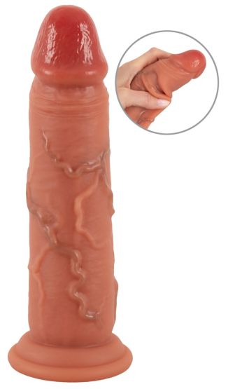 Realistixxx Real Skin Dildo (20,5 cm, Ø max. 4,8 cm) 