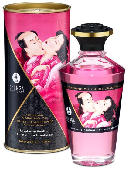 Shunga Aphrodisiac Warming Oil Raspberry Feeling