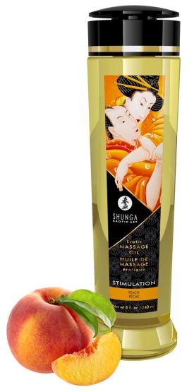 Shunga Erotic Massage Oil (240 ml) Peach