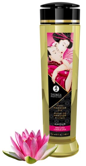 Shunga Erotic Massage Oil (240 ml) Sweet Lotus