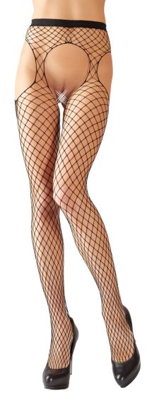 Straps-Strumpfhose grobes Netz ouvert (S-L) 