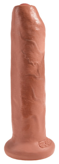 King Cock 7" Uncut Cock (17,8 cm, Ø 4,6 cm) Hautfarben Dunkel
