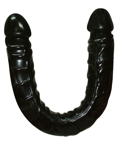 Ultra Dongs Doppeldildo (43 cm, Ø 4 cm) Schwarz
