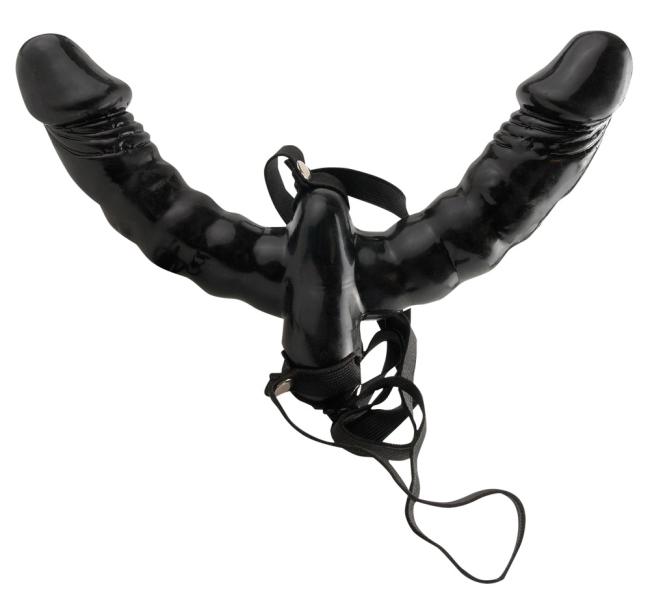 Fetish Fantasy Vibrating Double Delight Strap-On 