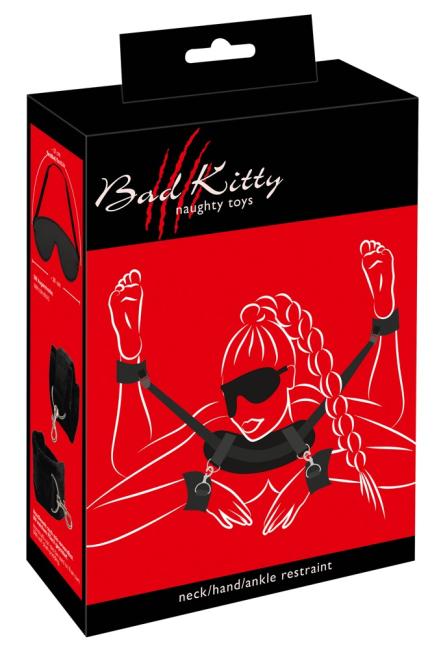 Bad Kitty Hals/Nacken-Hand-Fuß-Fessel 