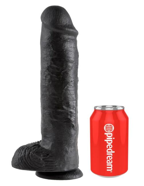 King Cock 11“ Cock with Balls (28 cm, Ø 6,4 cm) Dark