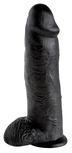 King Cock 12 inch Balls Black (30,5 cm, Ø 7,6 cm) 