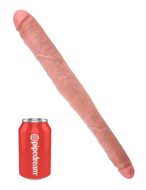 King Cock 16“ Tapered Double Dildo Hell (40,6 cm, Ø 4,3 cm) 