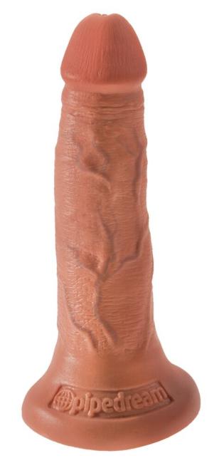 King Cock 5" Cock (14 cm, Ø 3,8 cm) Hautfarben Dunkel