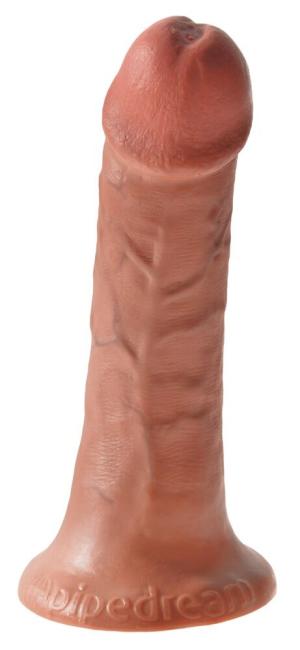 King Cock 6“ Cock (17 cm, Ø 4,3 cm) Hautfarben Dunkel
