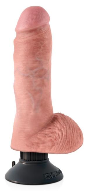 King Cock 8“ Vibrating Cock with Balls (24 cm, Ø 5,2 cm) 