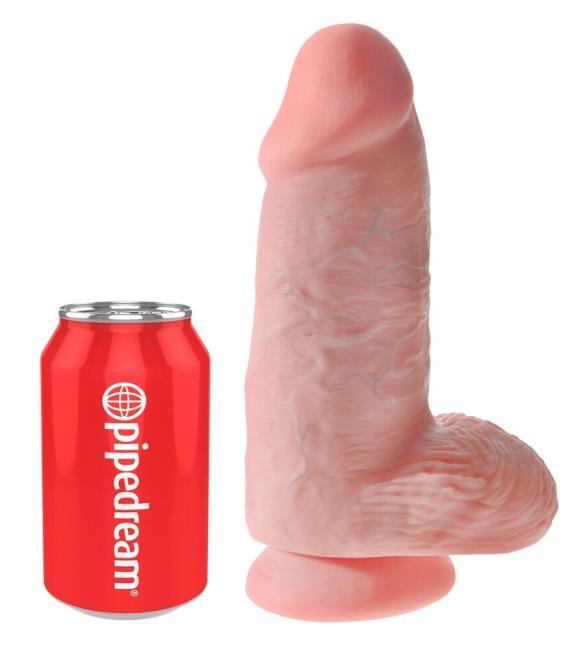King Cock 9" Chubby (22,9 cm, Ø 7,6 cm) Light