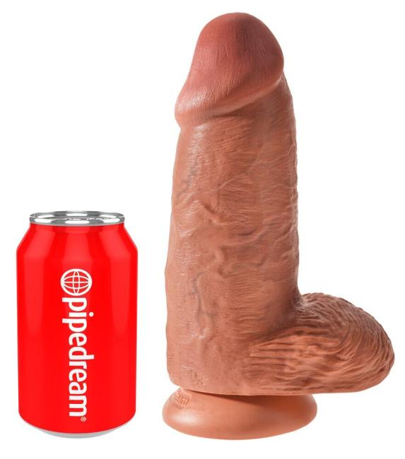 King Cock 9" Chubby (22,9 cm, Ø 7,6 cm) Tan