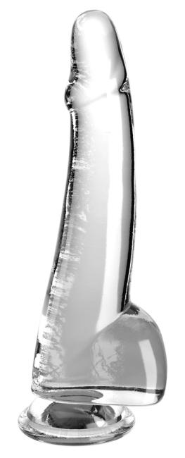 King Cock Clear 10“ Cock with Balls (27,9 cm, Ø 5,7 cm) Transparent