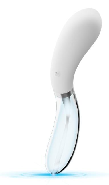 Liaison Curve LED Vibrator (20,5 cm, Ø max. 4,1 cm) 