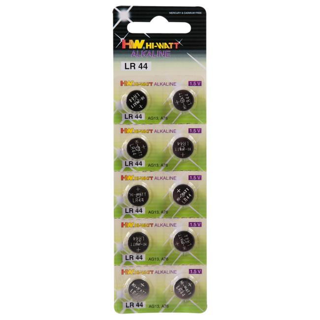 LR44 Knopfzellen-Batterien 10er-Pack 