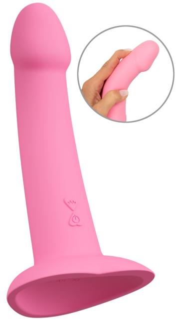 Vibrator Heart Guy Pink (19 cm, Ø 4 cm) 