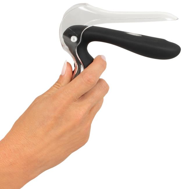 Vibrierendes Spekulum mit LED-Licht 