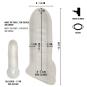 Rebel Thickening Sleeve with Ball Ring 16,5 cm (M)
